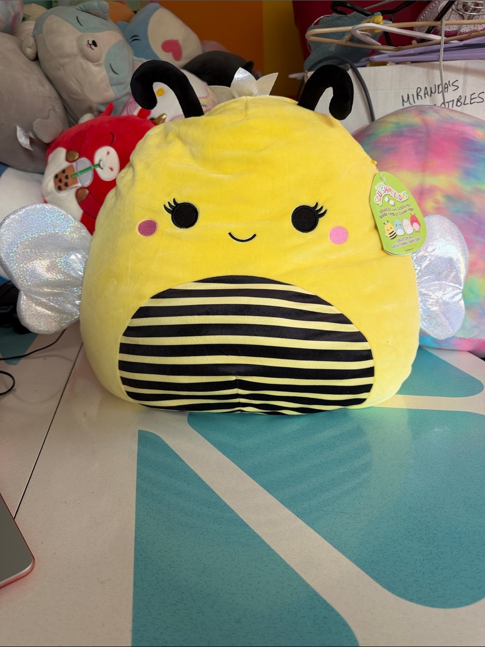 Squishmallows Plush Bee Sunny - Yellow Bee Comfort Toy 16”